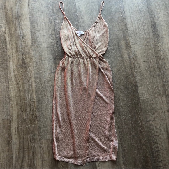 Missguided Dresses & Skirts - Rose Gold Chain Dress